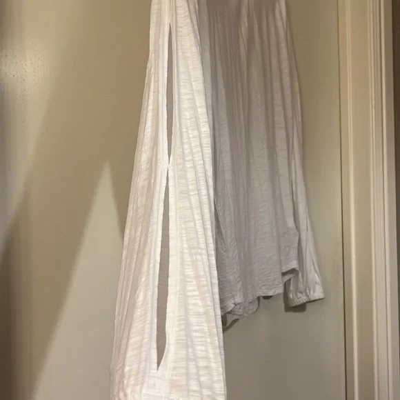 NYDJ Large White Split-Sleeve Tee - Picture 3 of 9